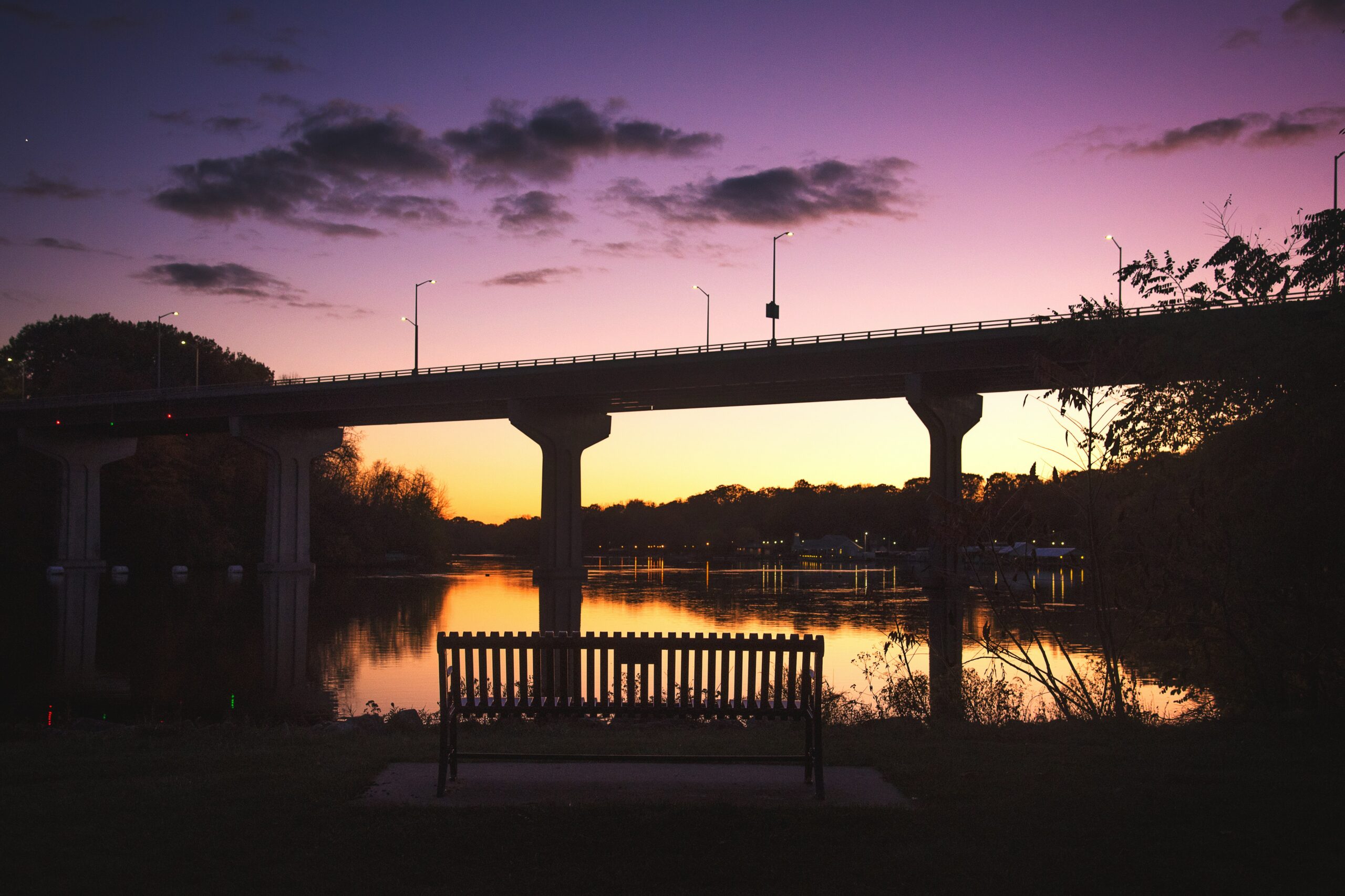 Appleton Memorial Bridge over the Fox River in Wisconsin