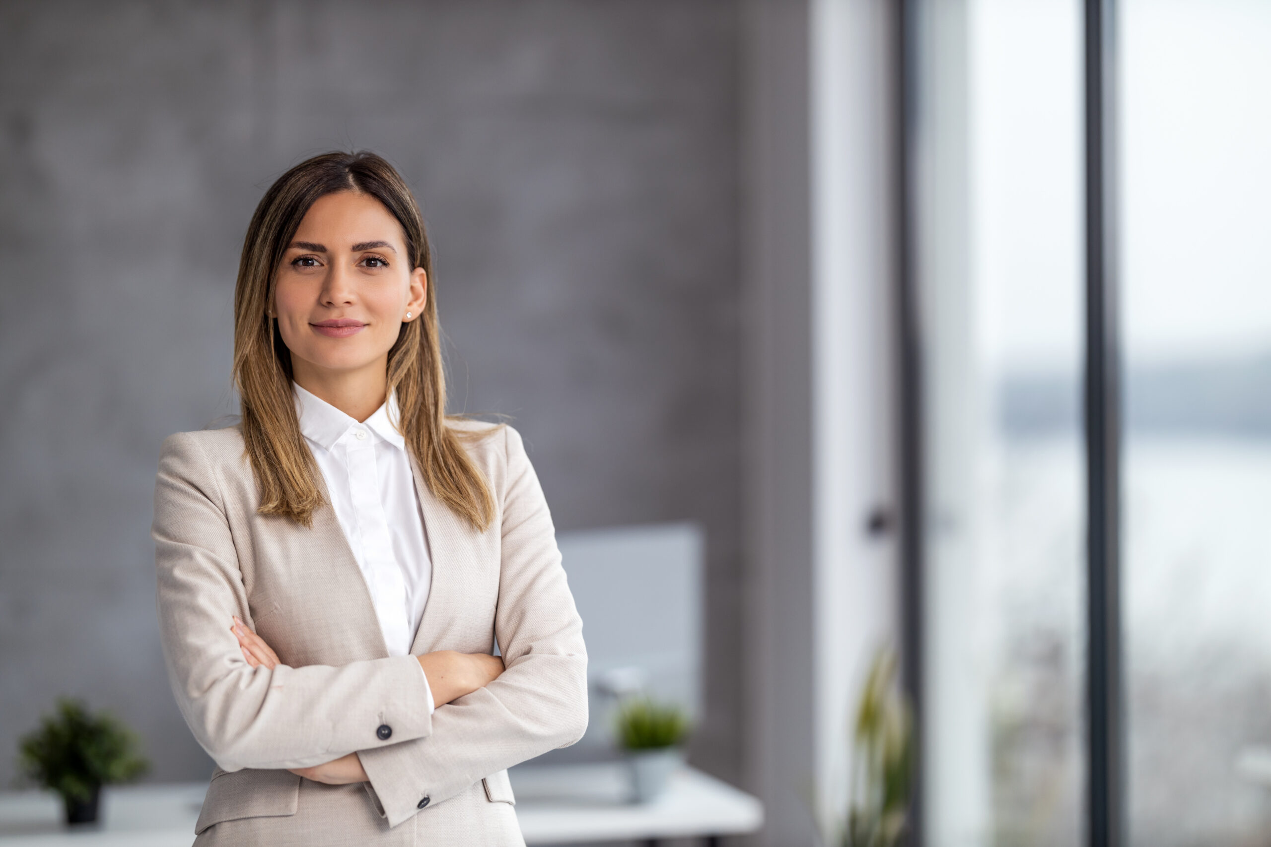 Deputy General Counsel candidate standing in a contemporary office