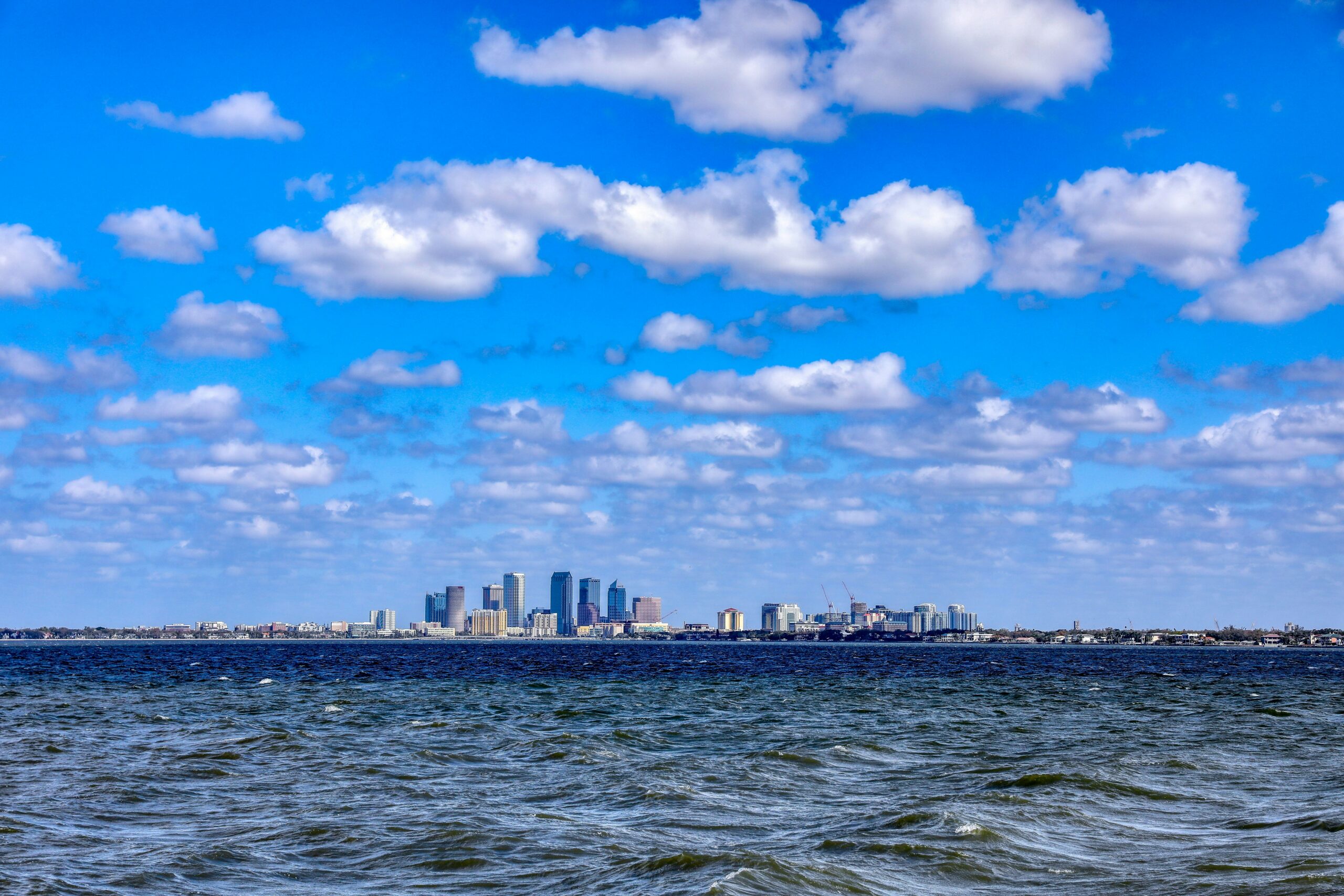 Downtown Tampa skyline across Tampa Bay